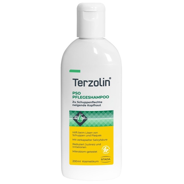 Neu: STADA launcht Terzolin PSO Pflegeshampoo speziell f&uuml;r die zu Schuppenflechte neigende Kopfhaut