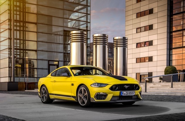 Ford-Werke GmbH: Erstmals auf dem Sprung nach Europa: Ford präsentiert in Goodwood den neuen Mustang Mach 1