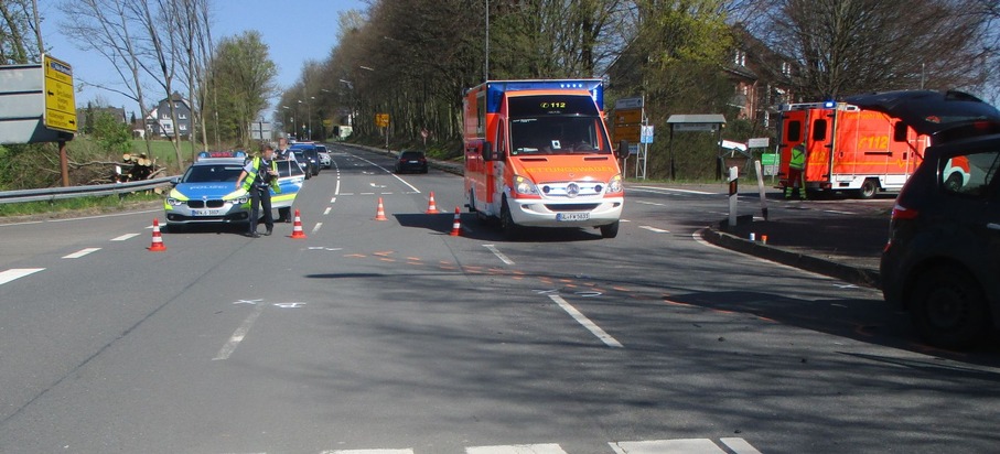 POL-RBK: Wermelskirchen - Zwei Verletzte in Dabringhausen