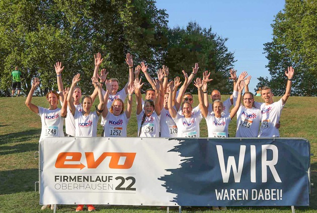 #teamkodi startet beim evo Firmenlauf Oberhausen 2022