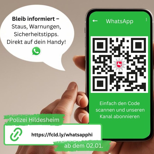 POL-HI: Polizei Hildesheim startet mit WhatsApp