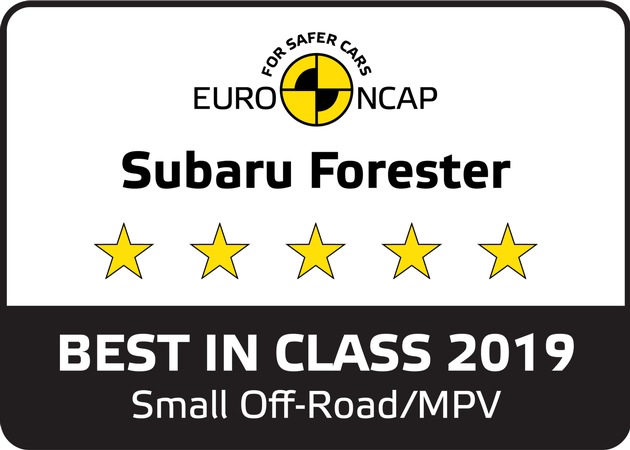 Neuer Subaru Forester e-Boxer ist sicherstes Fahrzeug seiner Klasse
