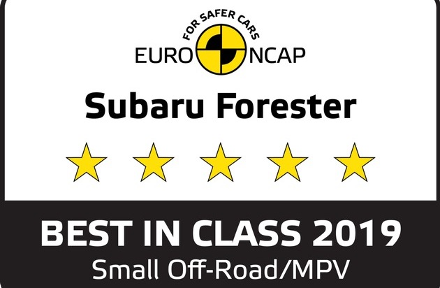 SUBARU Deutschland GmbH: Neuer Subaru Forester e-Boxer ist sicherstes Fahrzeug seiner Klasse