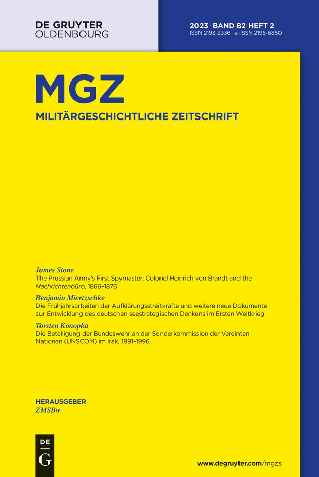Neue Ausgabe der Militärgeschichtlichen Zeitschrift: MGZ 82 (2023) Heft 2