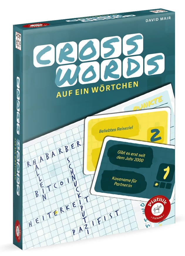 Cross Words: Unterwegs im Wortlabyrinth - Familienfreundliches Wortspiel von Piatnik