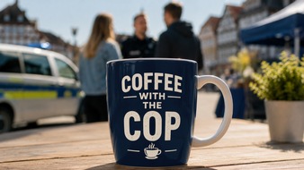 Polizeiinspektion G&ouml;ttingen: POL-G&Ouml;: (143/2026) "Coffee with a Cop" am Kornmarkt - Polizei l&auml;dt zum Gespr&auml;ch bei einer Tasse Kaffee ein