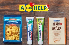 LIDL Schweiz: Lidl Svizzera lancia una nuova azione di solidarietà a favore di persone in condizioni di povertà / "A Lidl Help": cooperazione con Tavolino Magico