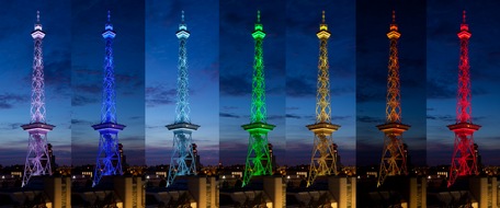 Berliner Funkturm feiert 90. Geburtstag - Mehr als 17,3 Millionen Besucher seit der Eröffnung am 3. September 1926