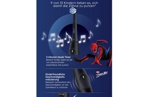 Oral-B: Wenn Z&auml;hneputzen zum Abenteuer wird: Die Oral-B iO Kids im MARVEL Spider-Man Design bringt Action ins Badezimmer