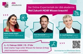 dbb akademie: dbb akademie lädt zu Online-Expertentalk im Februar ein