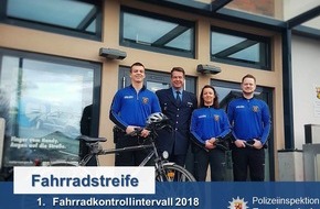 Polizeidirektion Ludwigshafen: POL-PDLU: Polizeiinspektion Frankenthal startet erste Fahrradkontrollwoche 2018