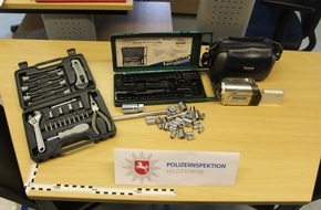 Polizeiinspektion Hildesheim: POL-HI: Eigentümer von Werkzeug und Camcorder gesucht