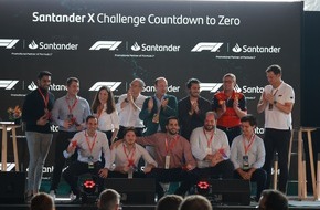 Santander Consumer Bank AG: Santander und die Formel 1® geben die Gewinner der Santander X Global Challenge "Countdown to Zero" bekannt