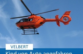 Polizei Mettmann: POL-ME: Fünf Jahre altes Mädchen bei Verkehrsunfall lebensgefährlich verletzt - 2505065