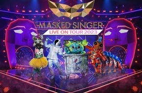 Seven.One Entertainment Group: DER ASTRONAUT! DAS ZEBRA! MÜLLI MÜLLER! DIE RAUPE! Diese Masken rocken beim Mega-Wiedersehen auf der großen "The Masked Singer"-Live-Tour ab März 2023