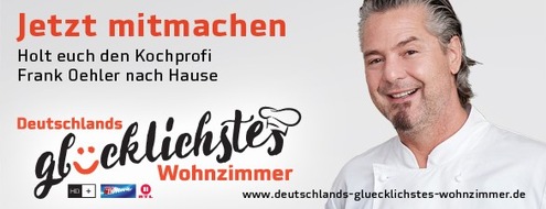 HD PLUS GmbH: Sterneküche frei Haus: "Kochprofi" Frank Oehler sucht, besucht und bekocht den größten Fan der TV-Sendung