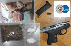 Polizei Paderborn: POL-PB: Drogendealer festgenommen - Polizei beschlagnahmt Drogen, Geld und scharfe Waffe
