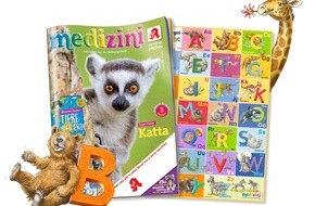 Wort & Bild Verlagsgruppe - Gesundheitsmeldungen: Lesen lernen mit medizini: Neues lustiges Abc-Tierposter zum Schulstart - von Adler bis Zebra