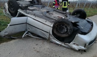 Polizeidirektion Landau: POL-PDLD: Edenkoben / A 65 
Verkehrsunfall mit leicht verletzter Person