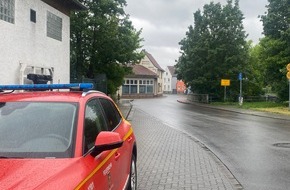 Freiwillige Feuerwehr Frankenthal: FW Frankenthal: Regenmassen verschonen Frankenthal weitgehend