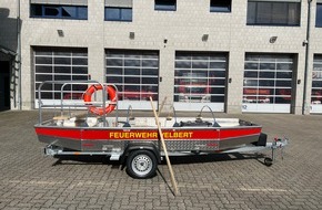 Feuerwehr Velbert: FW-Velbert: Neues Flachwasserschubboot in den Dienst gestellt