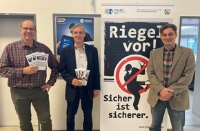 Polizeipräsidium Krefeld: POL-KR: Winterzeit ist Einbruchszeit: Aktionswochenende "Riegel vor" in der Mediothek Krefeld