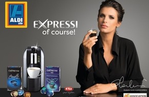 Unternehmensgruppe ALDI SÜD: Elisabetta Canalis wirbt für neue EXPRESSI Kampagne