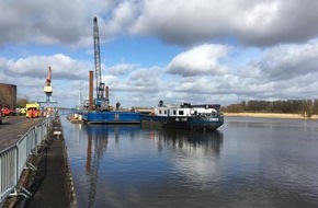 Wasserschutzpolizeiinspektion Oldenburg: WSPI-OLD: Brückenanfahrung auf der Hunte in Höhe Elsfleth