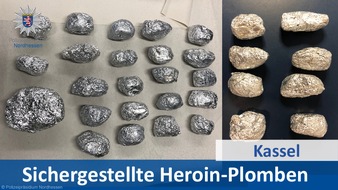 Polizeipräsidium Nordhessen - Kassel: POL-KS: Kassel / Schwalm-Eder-Kreis: Polizei nimmt 44-jährigen Drogendealer fest und stellt mehr als 1 kg Heroin sicher