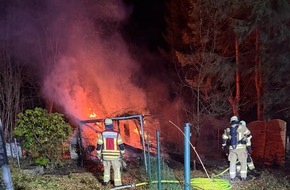 Feuerwehr Remscheid: FW-RS: Laubenbrand