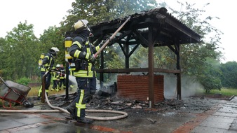 Freiwillige Feuerwehr Celle: FW Celle: Brennt Grillhütte