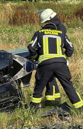 KFV Bodenseekreis: Verkehrsunfall bei Grasbeuren: Zwei Verletzte bei Frontalkollision