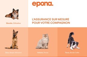Epona: Cet été, le leader suisse de l'assurance animalière, Epona, innove !