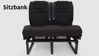 So sicher sind Rückbänke im Wohnmobil / ADAC testet in Schlittenversuchen verschiedene Wohnmobil- / Sitzbänke / hohes Verletzungsrisiko für Mitfahrer bei Standard-Sitzbänken