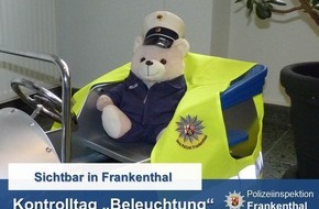 Polizeidirektion Ludwigshafen: POL-PDLU: (Frankenthal / Maxdorf) Kontrolltag "Beleuchtung"- Tipps zur dunklen Jahreszeit