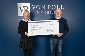 von Poll Immobilien GmbH: VON POLL IMMOBILIEN unterstützt die Frankfurter Tafel mit einer Spende von 10.000 Euro