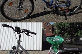 Kreispolizeibehörde Unna: POL-UN: Kamen - zwei Fahrräder nach Diebstahl sichergestellt
- Polizei sucht Besitzer