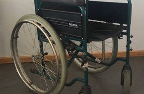 Polizeiinspektion Emsland/Grafschaft Bentheim: POL-EL: Lingen - Eigentümer von Rollstuhl gesucht