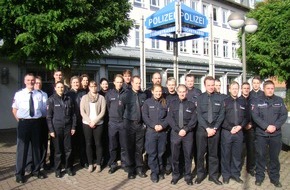 Polizeiinspektion Northeim: POL-NOM: Personelle Verstärkung für die Polizei in den Landkreisen Northeim und Osterode - Polizeidirektor Rusteberg begrüßt 26 neue Kolleginnen und Kollegen