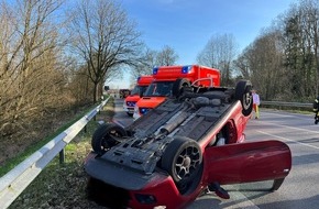 Freiwillige Feuerwehr Kranenburg: FW Kranenburg: Verkehrsunfall an der Hauptstraße