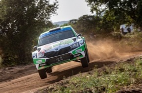 Skoda Auto Deutschland GmbH: Rallye Estland: ŠKODA Pilot und WRC2-Champion Andreas Mikkelsen fährt um dritten Saisonsieg