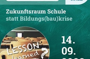 Heinz Trox-Stiftung: PRESSEINFORMATION: Expertenforum „Zukunftsraum Schule statt Bildungs(bau)krise“ am 14. September in Aachen