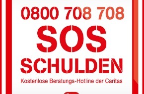 Caritas Schweiz / Caritas Suisse: SOS Schulden: die Gratis-Beratungshotline der Caritas - Caritas bietet neu unter 0800 708 708 telefonische Schuldenberatungen an