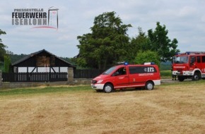 Feuerwehr Iserlohn: FW-MK: Feuer in einem landwirtschaftlichen Nebengebäude