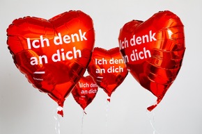 Zum Valentinstag: Gruß und Herzballon direkt ans Krankenbett