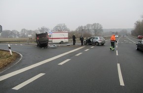 Polizeiinspektion Nienburg / Schaumburg: POL-NI: Stolzenau-Zwei Verletzte bei Verkehrsunfall in Steyerberg