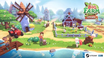 Goodgame Studios: Big Farm Story, die spaßige Mischung aus Lebenssimulation und Farmspiel mit Rollenspielelementen von Goodgame Studios, ist ab sofort zum Download auf Steam für 19,99 Euro verfügbar