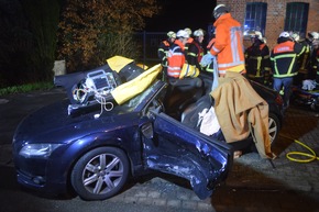 POL-STD: Vorfahrt missachtet - zwei Verletzte bei Verkehrsunfall im Alten Land