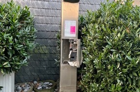 Kreispolizeibeh&ouml;rde Oberbergischer Kreis: POL-GM: Telefons&auml;ule aufgebrochen