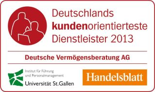 DVAG Deutsche Vermögensberatung AG: Wettbewerb in der Kundenorientierung: Deutsche Vermögensberatung (DVAG) gehört zu "Deutschlands kundenorientiertesten Dienstleistern 2013" (BILD)